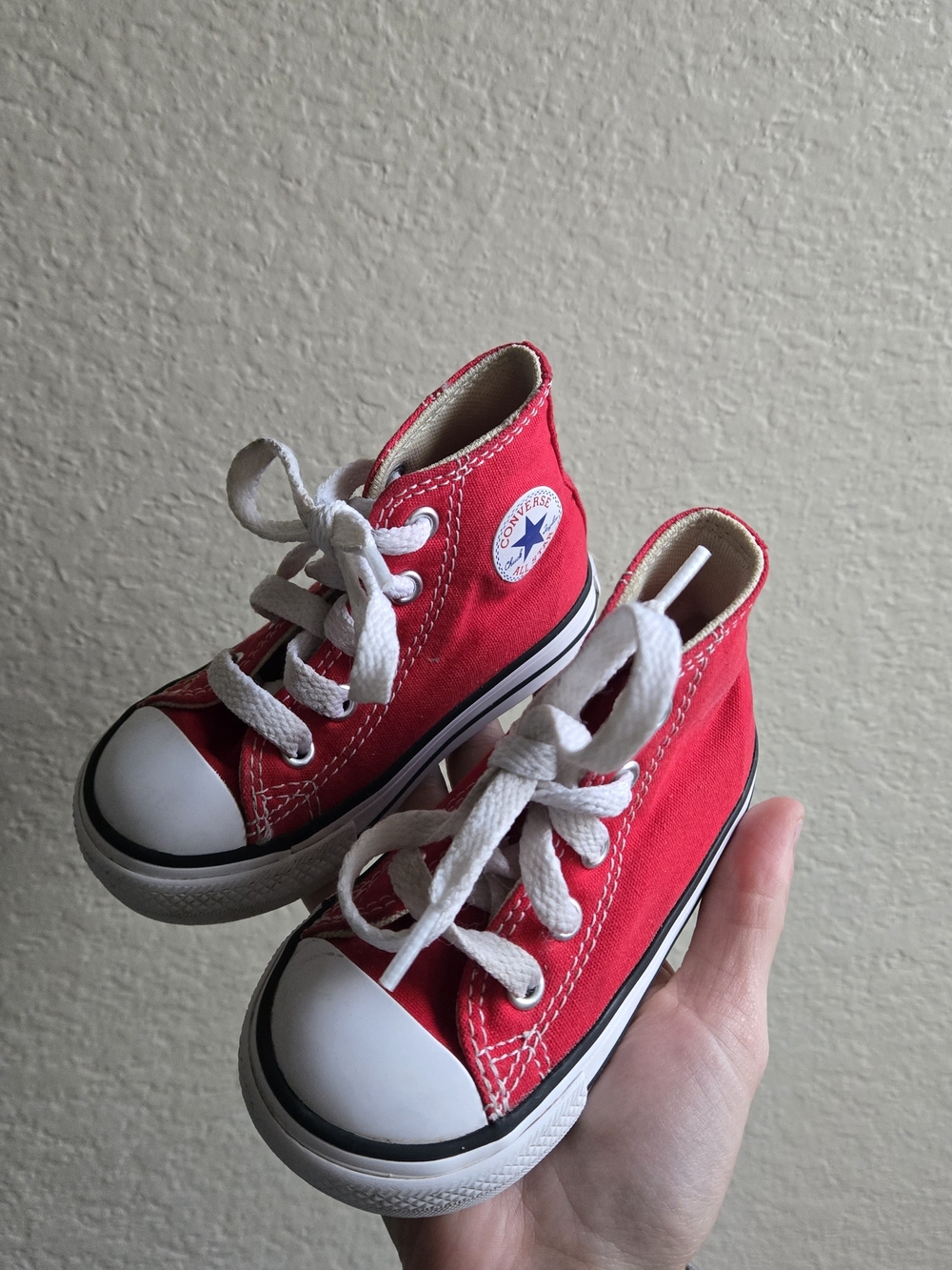 Converse Kids' Red High-Top Sneakers